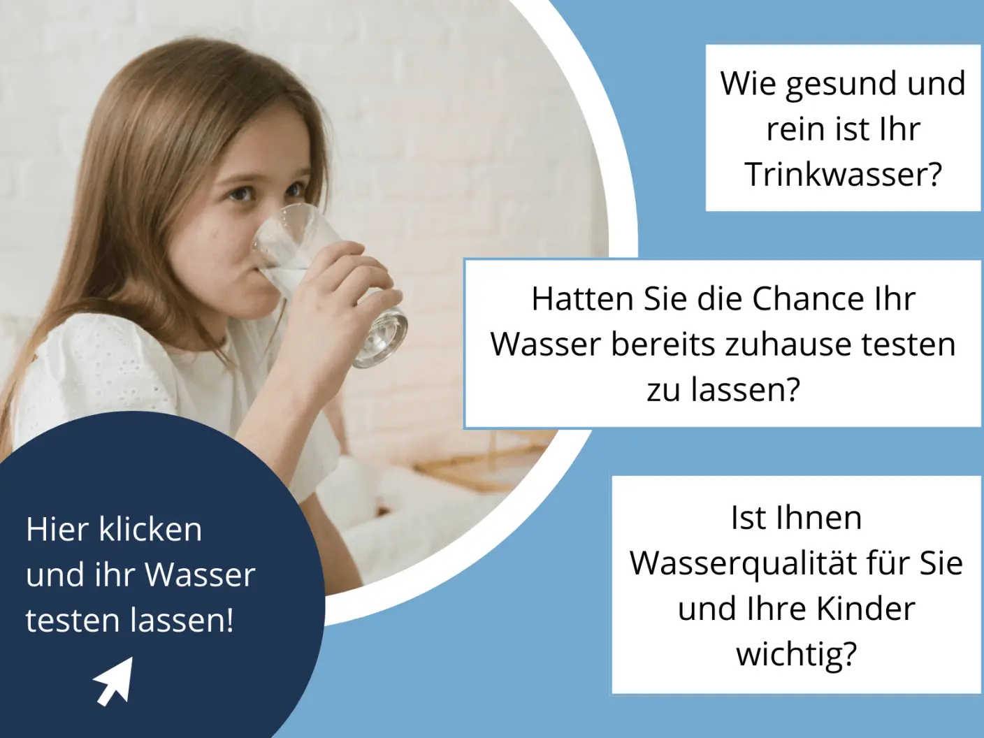Wassertest Pop-Up